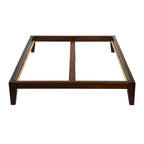 Lit plateforme en bois massif Yume avec assemblages japonais