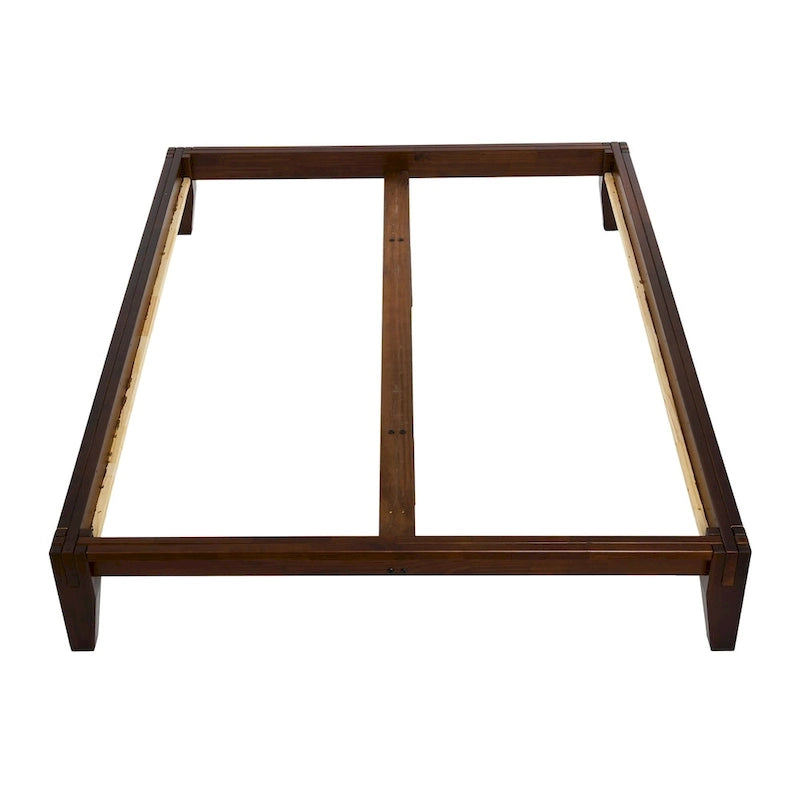 Lit plateforme en bois massif Yume avec assemblages japonais
