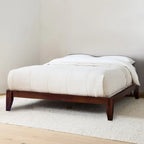Lit plateforme en bois massif Yume avec assemblages japonais