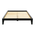 Lit plateforme en bois massif Yume avec assemblages japonais
