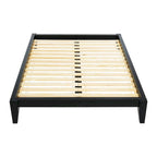 Lit plateforme en bois massif Yume avec assemblages japonais
