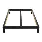 Lit plateforme en bois massif Yume avec assemblages japonais