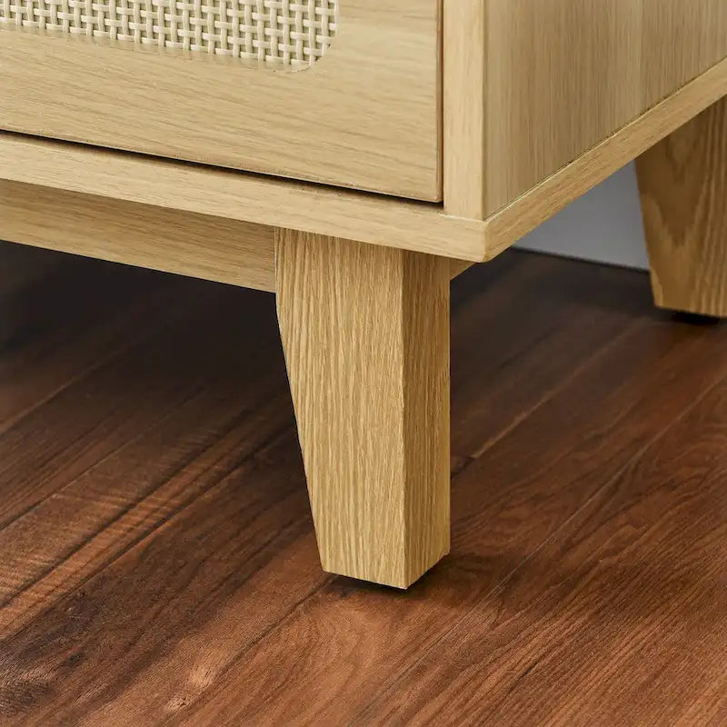 commode antique en bois à six tiroirs
