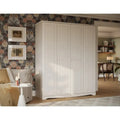 Garde-robe / Armoire 4 portes Regal 100 % bois massif par Palace Imports