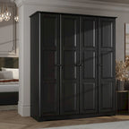 Garde-robe / Armoire 4 portes Regal 100 % bois massif par Palace Imports