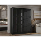 Garde-robe / Armoire 4 portes Regal 100 % bois massif par Palace Imports