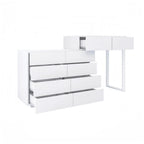 Extended Desktop 10 Drawers Storage Vanity without Handle - N/A