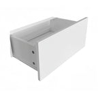Coiffeuse de rangement avec bureau intégré, 10 tiroirs, sans poignées - N/A