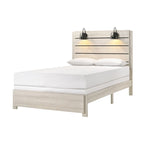 Chambre à coucher 6 pièces avec panneaux LED blancs Edyth