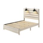 Chambre à coucher 6 pièces avec panneaux LED blancs Edyth