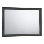 Commode et miroir contemporains 2 pièces 8 tiroirs Furniture of America Kastela, gris