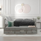 Lit de repos grand format avec lit gigogne une place et tiroirs