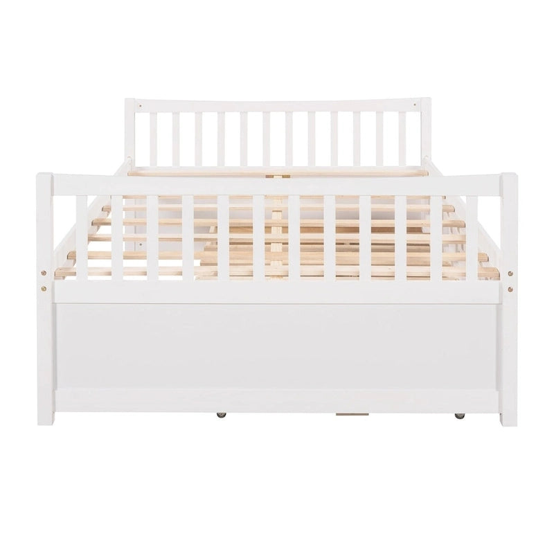 Lit de repos grand format avec lit gigogne une place et tiroirs
