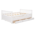 Lit de repos grand format avec lit gigogne une place et tiroirs