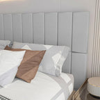 Art3d 9,84 x 23,62 Tête de lit adhésive, Lot de 12, Panneaux muraux insonorisants 3D, Panneau mural rembourré