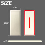 Art3d 9,84 x 23,62 Tête de lit adhésive, Lot de 12, Panneaux muraux insonorisants 3D, Panneau mural rembourré