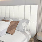 Art3d 9,84 x 23,62 Tête de lit adhésive, Lot de 12, Panneaux muraux insonorisants 3D, Panneau mural rembourré