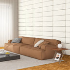 Art3d 9,84 x 23,62 Tête de lit adhésive, Lot de 12, Panneaux muraux insonorisants 3D, Panneau mural rembourré