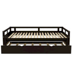 Lit gigogne extensible, Lit gigogne en bois avec tiroir-lit
