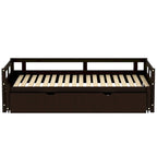 Lit gigogne extensible, Lit gigogne en bois avec tiroir-lit