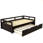 Lit gigogne extensible, Lit gigogne en bois avec tiroir-lit