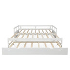 Lit gigogne extensible, Lit gigogne en bois avec tiroir-lit