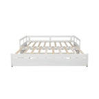 Lit gigogne extensible, Lit gigogne en bois avec tiroir-lit