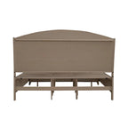Lit de rangement à panneaux en chêne beige bruni Avalon - King ou Queen
