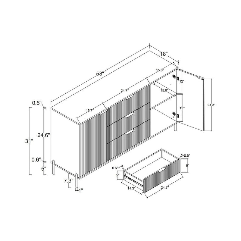 Ensemble de chambre 3 pièces