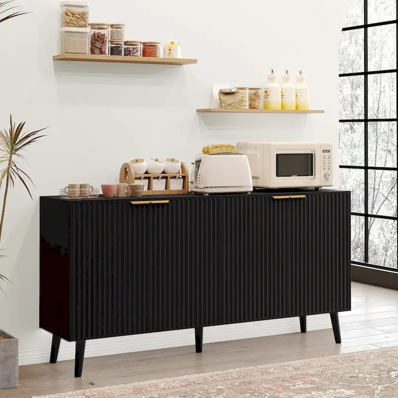 JASIWAY Buffet de cuisine avec portes ondulées Blister