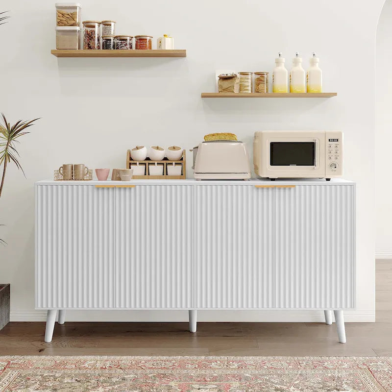 JASIWAY Buffet de cuisine avec portes ondulées Blister