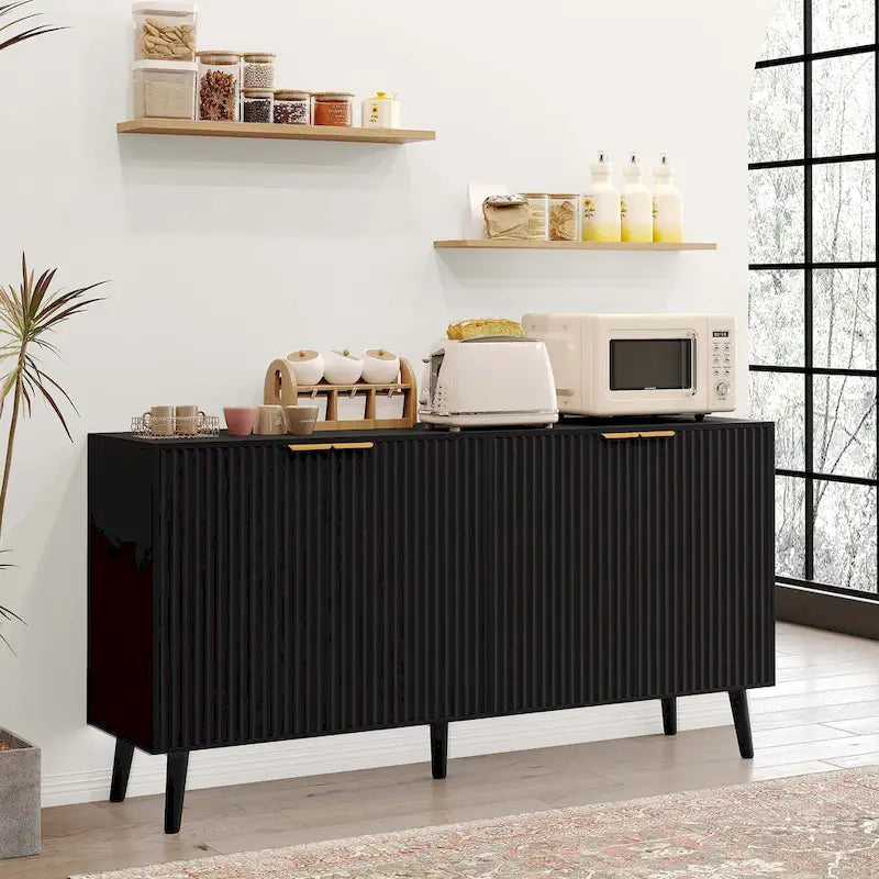 JASIWAY Buffet de cuisine avec portes ondulées Blister