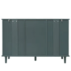 Armoire de rangement 2 portes 3 tiroirs vert foncé / bleu – Chambre