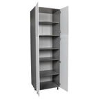 Armoire utilitaire 36 x 90 à quatre portes-gris - 36 x 90 x 23 3/8
