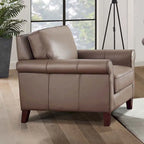 Ensemble de canapé en cuir pleine fleur Hydeline Laguna, canapé et fauteuil - Canapé, fauteuil