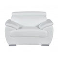 HomeRoots Genuine Leather Chair and a Half - 38