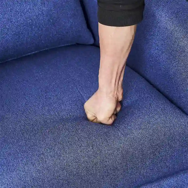 Fauteuil pivotant avec repose-pieds et piètement en métal noir