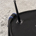 Fauteuil pivotant avec repose-pieds et piètement en métal noir