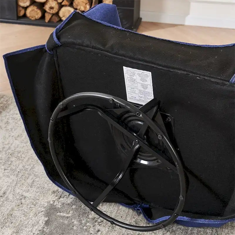 Fauteuil pivotant avec repose-pieds et piètement en métal noir