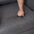 Fauteuil pivotant avec repose-pieds et piètement en métal noir