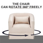 Fauteuil pivotant avec repose-pieds et piètement en métal noir