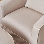 Fauteuil pivotant avec repose-pieds et piètement en métal noir
