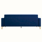 Canapé deux places moderne en velours capitonné avec coussins et oreillers amovibles - 85,63 po P x 30,31 po L x 30,51 po H