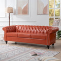 Canapé Chesterfield 3 places à accoudoirs arrondis, plusieurs coloris