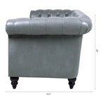 Canapé Chesterfield 3 places à accoudoirs arrondis, plusieurs coloris