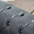 Canapé Chesterfield 3 places à accoudoirs arrondis, plusieurs coloris