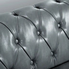 Canapé Chesterfield 3 places à accoudoirs arrondis, plusieurs coloris