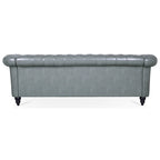 Canapé Chesterfield 3 places à accoudoirs arrondis, plusieurs coloris