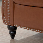 Canapé Chesterfield 3 places à accoudoirs arrondis, plusieurs coloris