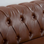 Canapé Chesterfield 3 places à accoudoirs arrondis, plusieurs coloris